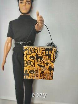 #1 Disney Hocus Pocus DVD + Black Cat Ken Barbie Doll Halloween Costume OOAK
