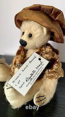 10'LILLY ANN' MOHAIR ARTIST TEDDY BEAR-CUPBOARD BEARS by ELIZABETH LLOYD OOAK