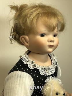 11 Artist Doll Porcelain & Cloth Marie By Gaby Scholtz #125 Sweet Blond Girl #L