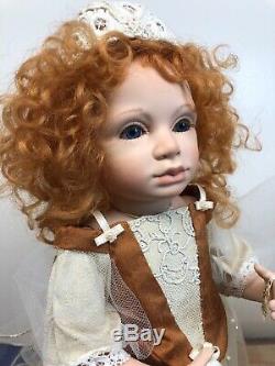 13.5 OOAK Artist Doll Porcelain Flora By Christa Canzio Red Head Puppet Show