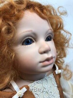 13.5 OOAK Artist Doll Porcelain Flora By Christa Canzio Red Head Puppet Show