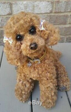13 OOAK artist pose able Poodle Cockapoo puppy dog stuffed animal art doll