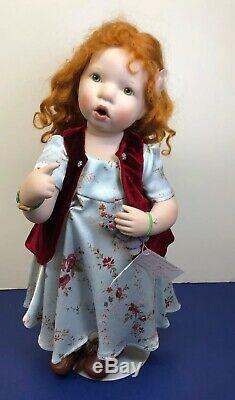15 OOAK Artist Doll Porcelain One Of Kind Fanny Verena Eising Red Head With Tag