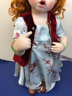 15 OOAK Artist Doll Porcelain One Of Kind Fanny Verena Eising Red Head With Tag