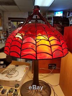 16x24 Tiffany Style Lamp. Handmade by local artist. One of a kind Spider theme
