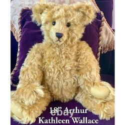 18 Mohair Artist Teddy Bear'Arthur' by Kathleen Wallace of Stier Bears OOAK