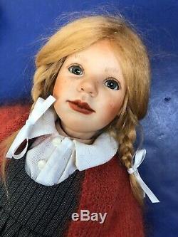 18 OOAK Artist Doll Porcelain Redhead Maria By Barbara Prusseitt Marked