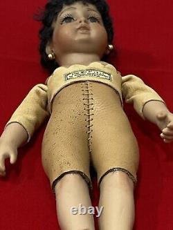1998 6.5 Black Bru Antique Reproduction Artist Doll