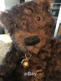 20 Brown Curly mohair one of a kind artist teddy bears By Lori Anne Baker