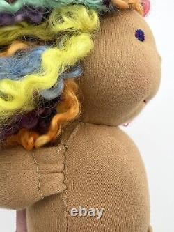 2013 Dragonfly's Hollow 14 OOAK Waldorf Doll Rainbow Hair