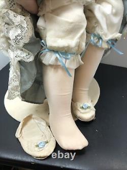 28 Artist Wax Doll Beatrice Limited 18/75 By Brenda Burke Handmade Dress