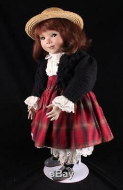28 Julia Doll German By Artist Inge Enderle Porcelain Red Hair LE 2/45 1992