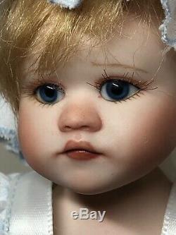 6.5 Artist Doll Porcelain Chloe By Gail Creech 1 Of 5 Blonde Baby 2004 COA S