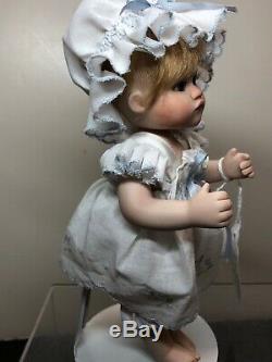 6.5 Artist Doll Porcelain Chloe By Gail Creech 1 Of 5 Blonde Baby 2004 COA S