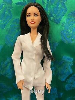 AOC Alexandria Ocasio-Cortez OOAK barbie Doll Custom Repaint Handmade Collector