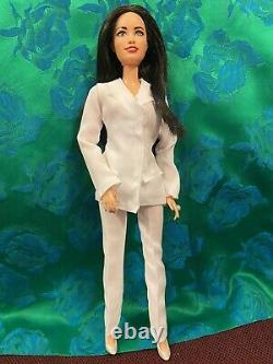 AOC Alexandria Ocasio-Cortez OOAK barbie Doll Custom Repaint Handmade Collector