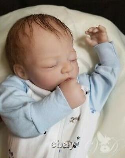 Adorable Sleeping Reborn Baby Boy, 4lbs 3oz, 18, Artist Victoria Davidson