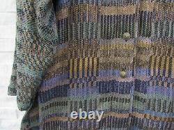 Adriane Nicolaisen Fiber Art Handwoven Webworks Art-to-Wear Jacket OOAK 14 44''B