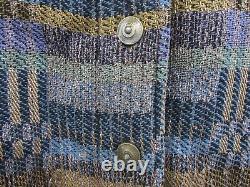 Adriane Nicolaisen Fiber Art Handwoven Webworks Art-to-Wear Jacket OOAK 14 44''B