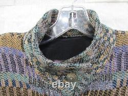 Adriane Nicolaisen Fiber Art Handwoven Webworks Art-to-Wear Jacket OOAK 14 44''B