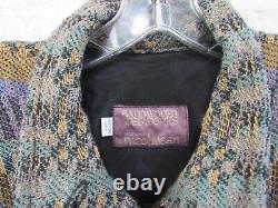 Adriane Nicolaisen Fiber Art Handwoven Webworks Art-to-Wear Jacket OOAK 14 44''B