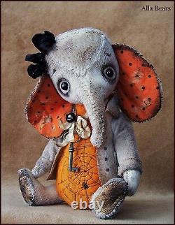 Alla Bears Antique Vintage Elephant designer heart baby shower