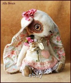 Alla Bears artist Bunny Rabbit Old doll OOAK decor anime Japan