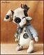 Alla Bears Artist Ooak Boston Terrier Antique Art Doll Dog Pet Toy