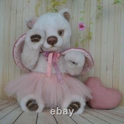 Amanda Teddy Bears polar baby gift, Realistic 8 in OOAK by Petelina Natalia