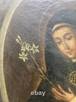 Anonymous Spanish artist (18th century) Madonna of the Lilies oil painting
