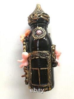Art doll artist ooak original signed puppet rare accessories witch gothic castle