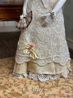 Artisan Miniature Dollhouse Doll Original Marcia Backstrom Sculpt Regency Lady