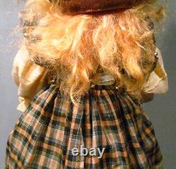 Artist Ann Anne Jackson OOAK 1980's 17 Wax Doll with Glass Eyes Fabulous