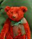 Artist Bear One Of A Kind 13.5 Quality Red Mohair Exc