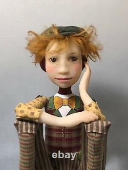 Artist Doll Boy By Dianne Adam Red Hair Freckles Wingtip Shoes OOAK