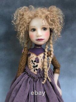 Artist Doll By Dianne Adam Blond Hair Dreads Gold Shoes OOAK