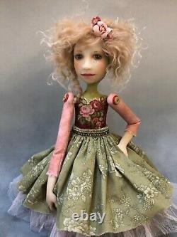 Artist Doll By Dianne Adam Blond Hair Freckles Fairy Wings OOAK