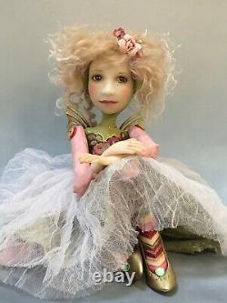 Artist Doll By Dianne Adam Blond Hair Freckles Fairy Wings OOAK