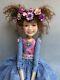 Artist Doll By Dianne Adam Brown Hair Freckles Flower Halo Ooak
