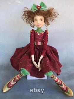 Artist Doll By Dianne Adam Christmas Theme Princess Crown OOAK