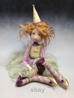 Artist Doll By Dianne Adam Clown Red Hair Freckles Gold Shoes OOAK