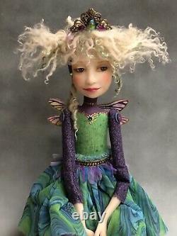 Artist Doll By Dianne Adam Dragonfly Wings Crown Blond Hair OOAK
