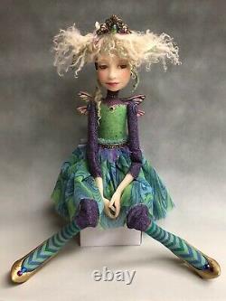 Artist Doll By Dianne Adam Dragonfly Wings Crown Blond Hair OOAK
