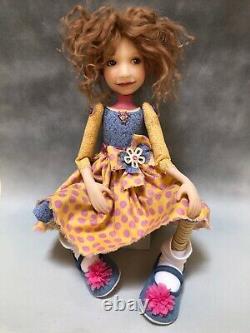 Artist Doll By Dianne Adam Light Brown Hair Big Shoes OOAK