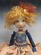 Artist Doll By Dianne Adam Red Hair Freckles Black/gold Shoes Ooak