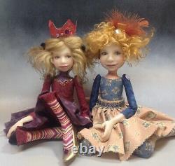 Artist Doll By Dianne Adam Red Hair Freckles Black/Gold Shoes OOAK