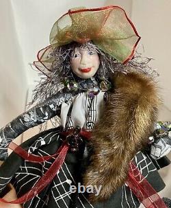 Artist Doll By S. Crowe Music Piano Fabric Fit Fairy? OOAK Mature Fantasy
