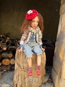 Artist Doll Hande made doll Craft Doll OOAK Art Dolls