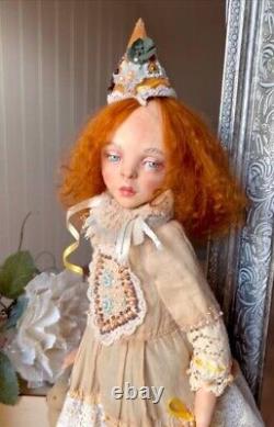 Artist Doll OOAK princess July handemade Art Dolls