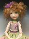 Artist Doll Red Curly Hair Freckles Big Shoes Ooak